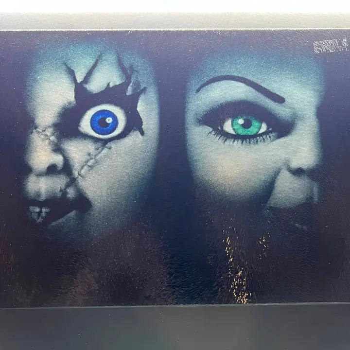 Bride of Chucky Sublimated Glass Cutting Board with Matching Knife