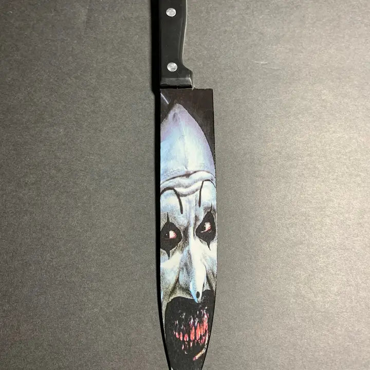 Terrifier Art the Clown Kitchen Knife With Stand