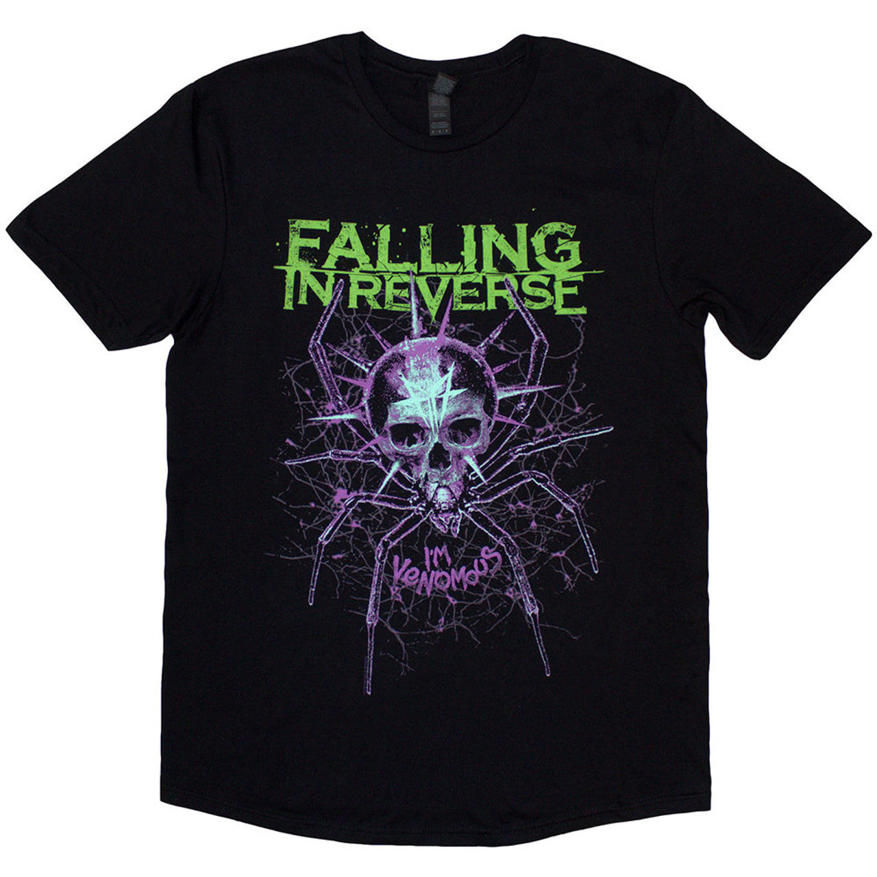 Falling In Reverse Unisex T-Shirt: Spider (Black)