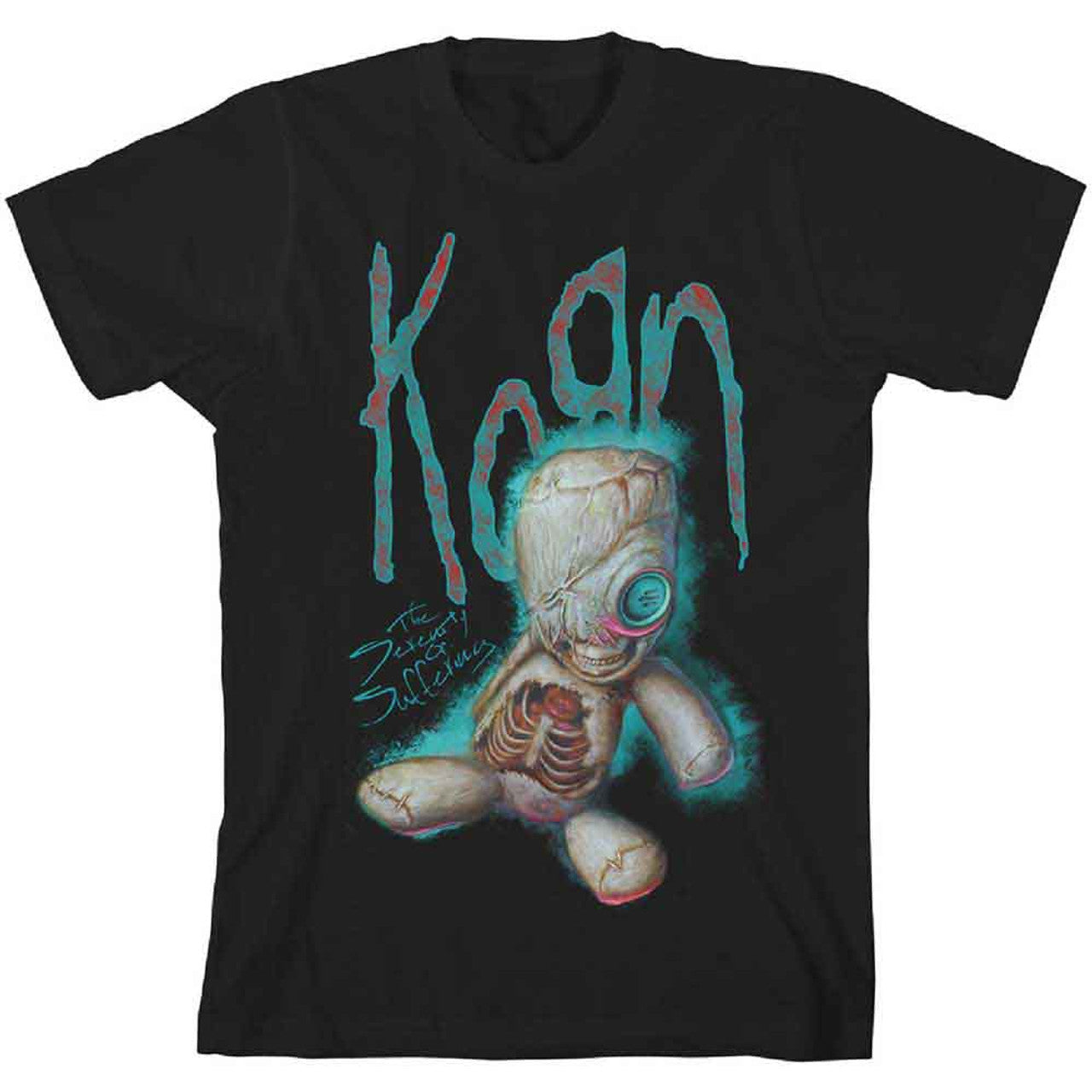 Korn Unisex T-Shirt: SoS Doll (Black) (Back Print)