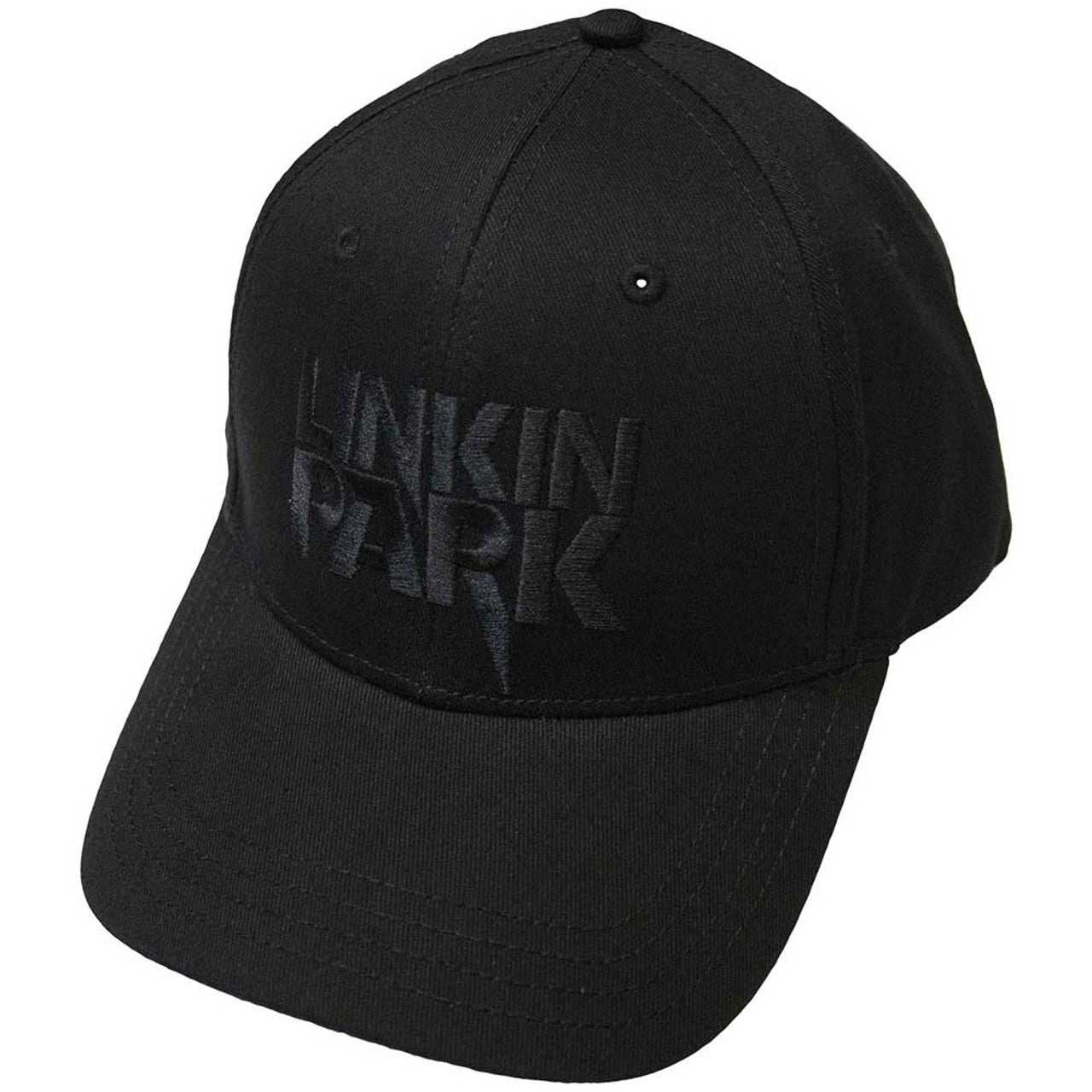 Linkin Park Unisex Baseball Cap: Black Logo (Black)