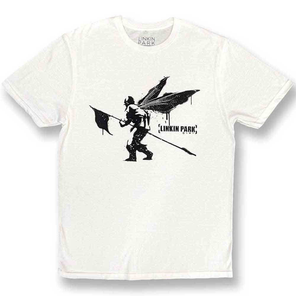 Linkin Park Unisex T-Shirt: Street Soldier (White)