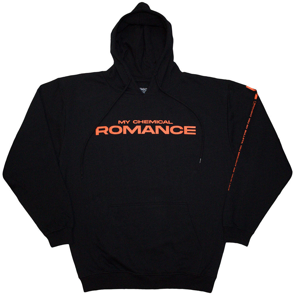 My Chemical Romance Unisex Pullover Hoodie: Romance Bullets (Black) (Back Print)