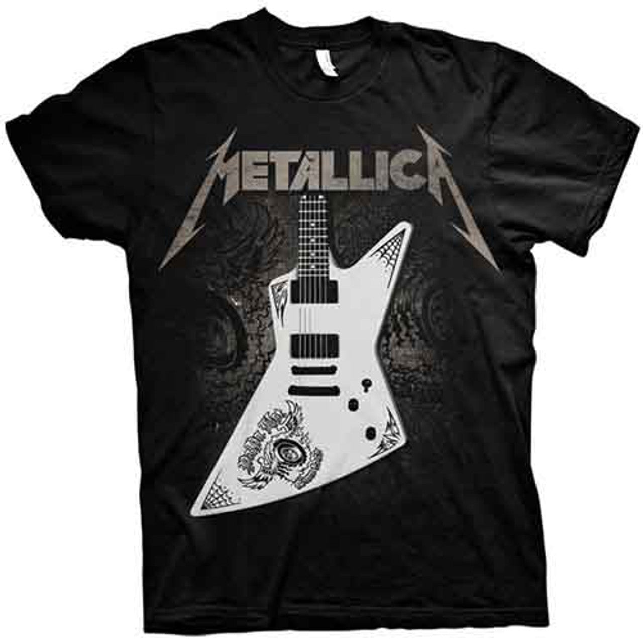 Metallica Unisex T-Shirt: Papa Het Guitar (Black)