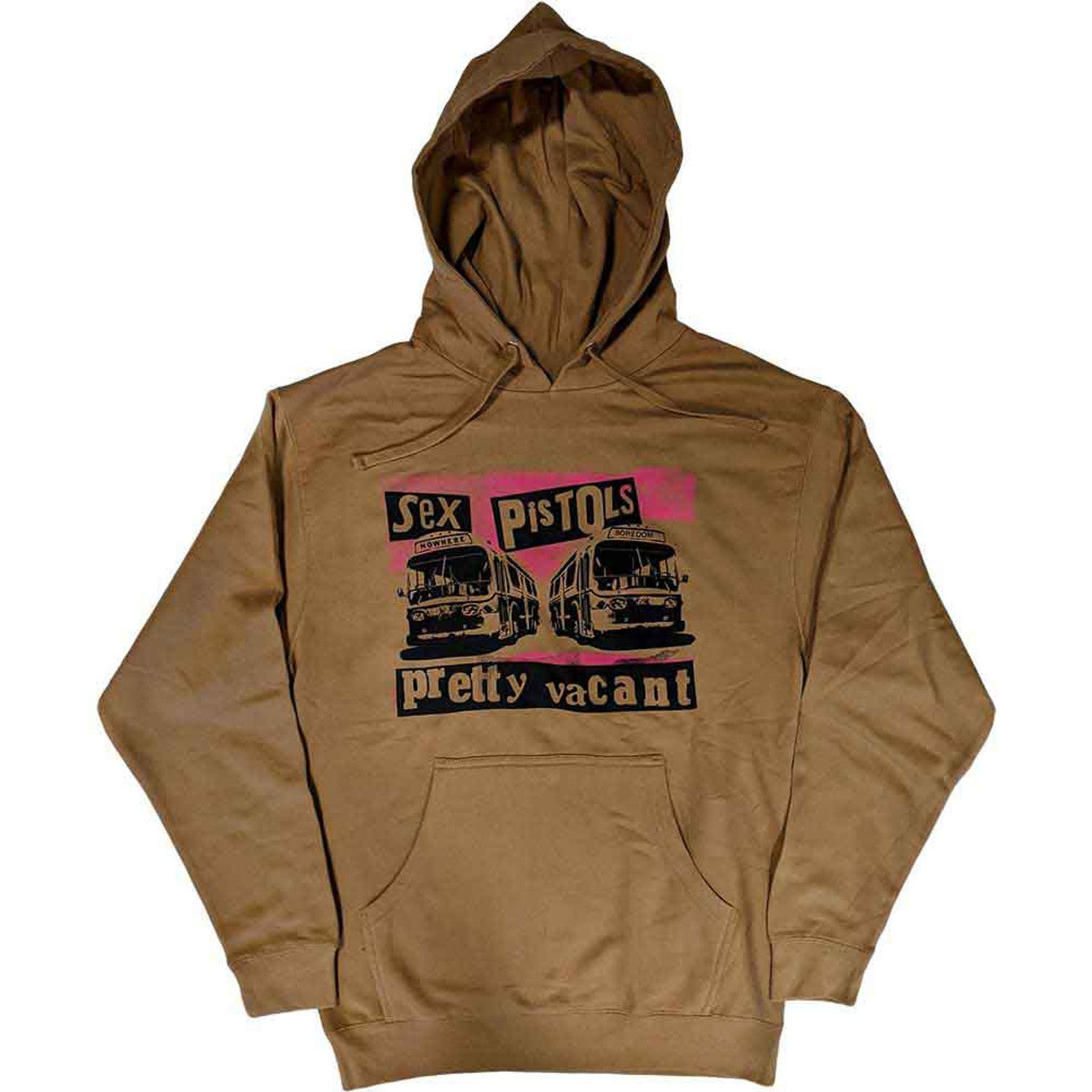 The Sex Pistols Unisex Pullover Hoodie: Pretty Vacant (Sand)