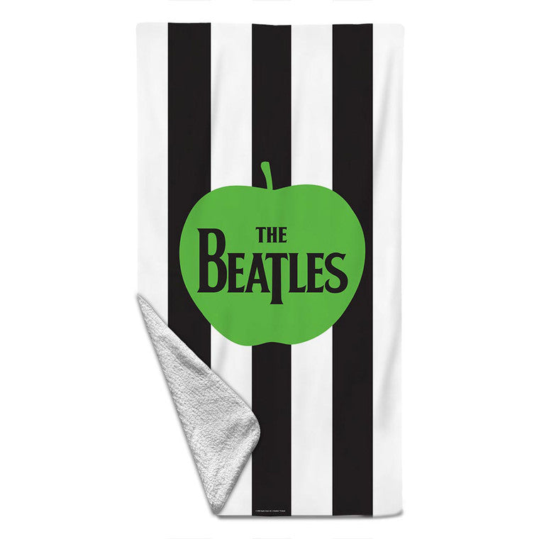 The Beatles Beach Towel: Apple Logo Stripes (Multicolour)