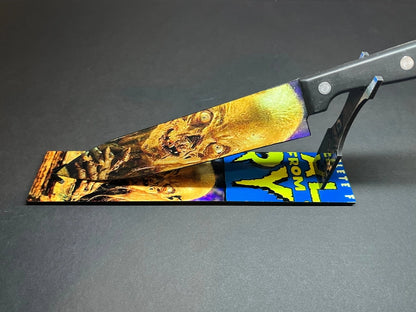Tales from the Crypt Kitchen Knife with Sublimated Stand