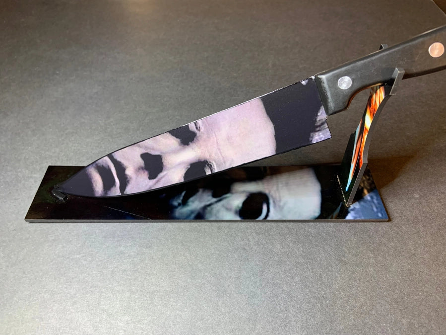 Halloween 1978 Myers Knife with Sublimated Stand