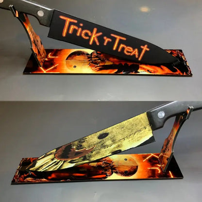 Trick R Treat Knife With t Sublimated Stand