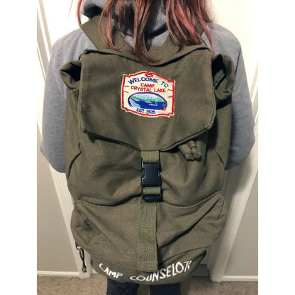 Camp Crystal Lake Camp Counselor knapsack Jason Voorhees
