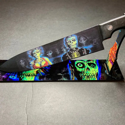 Return of the Living Dead Kitchen Knife With Sublimated Stand