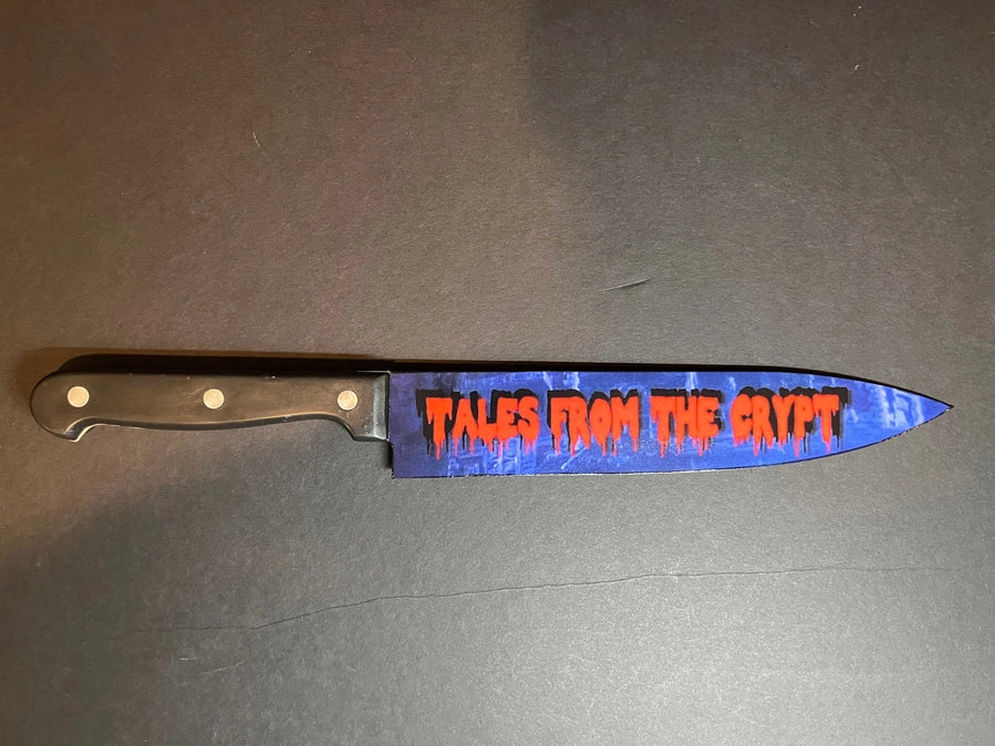 Tales from the Crypt Kitchen Knife with Sublimated Stand