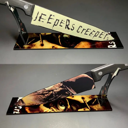 Jeepers Creepers 2001 Knife With t Sublimated Stand