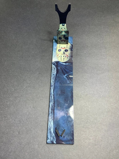 Friday the 13th Jason Voorhees Kitchen Knife Witht Sublimated Stand
