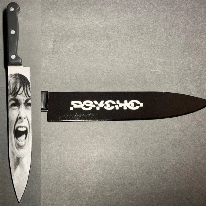 Psycho 1960 Alfred Hitchcock Kitchen Knife With  Sublimated Stand