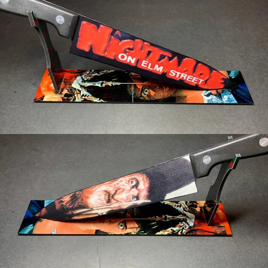 Freddy Krueger Kitchen Knife With  Sublimated Stand