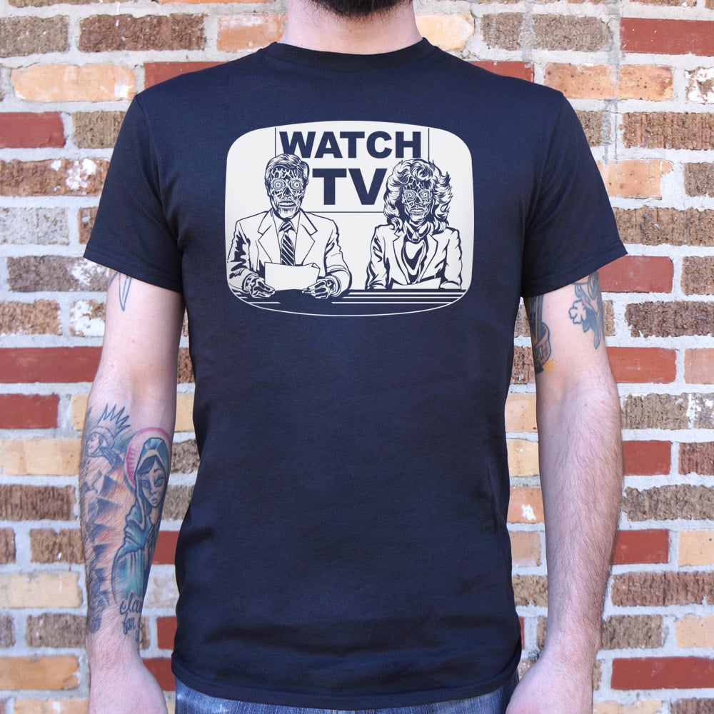 Watch TV Tee Shirt  (Zombie)