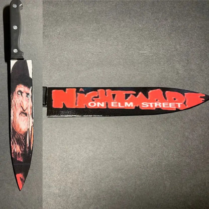 Freddy Krueger Kitchen Knife With  Sublimated Stand