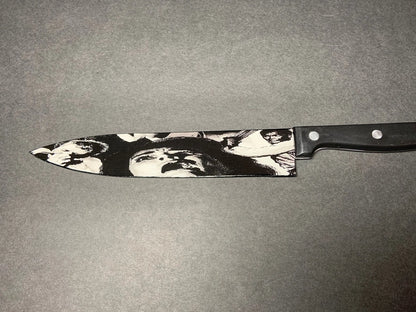 Night of the Living Dead 1968 Romero Kitchen Knife With  Sublimated Stand