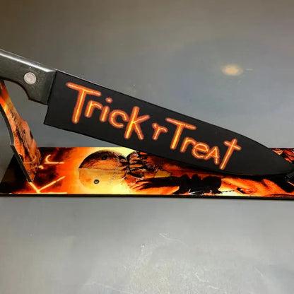 Trick R Treat Knife With t Sublimated Stand