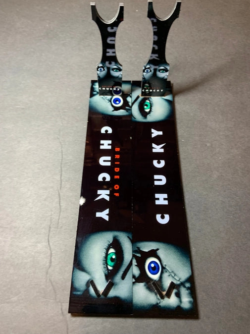 Bride of Chucky Tiffany 2 Kitchen Knife Set Witht Sublimated Stand