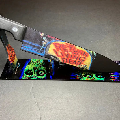 Return of the Living Dead Kitchen Knife With Sublimated Stand