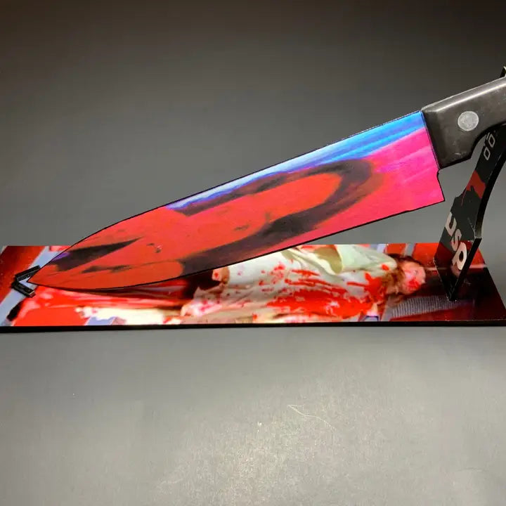 Suspiria Dario Argento 1977 Kitchen Knife With  Sublimated Stand