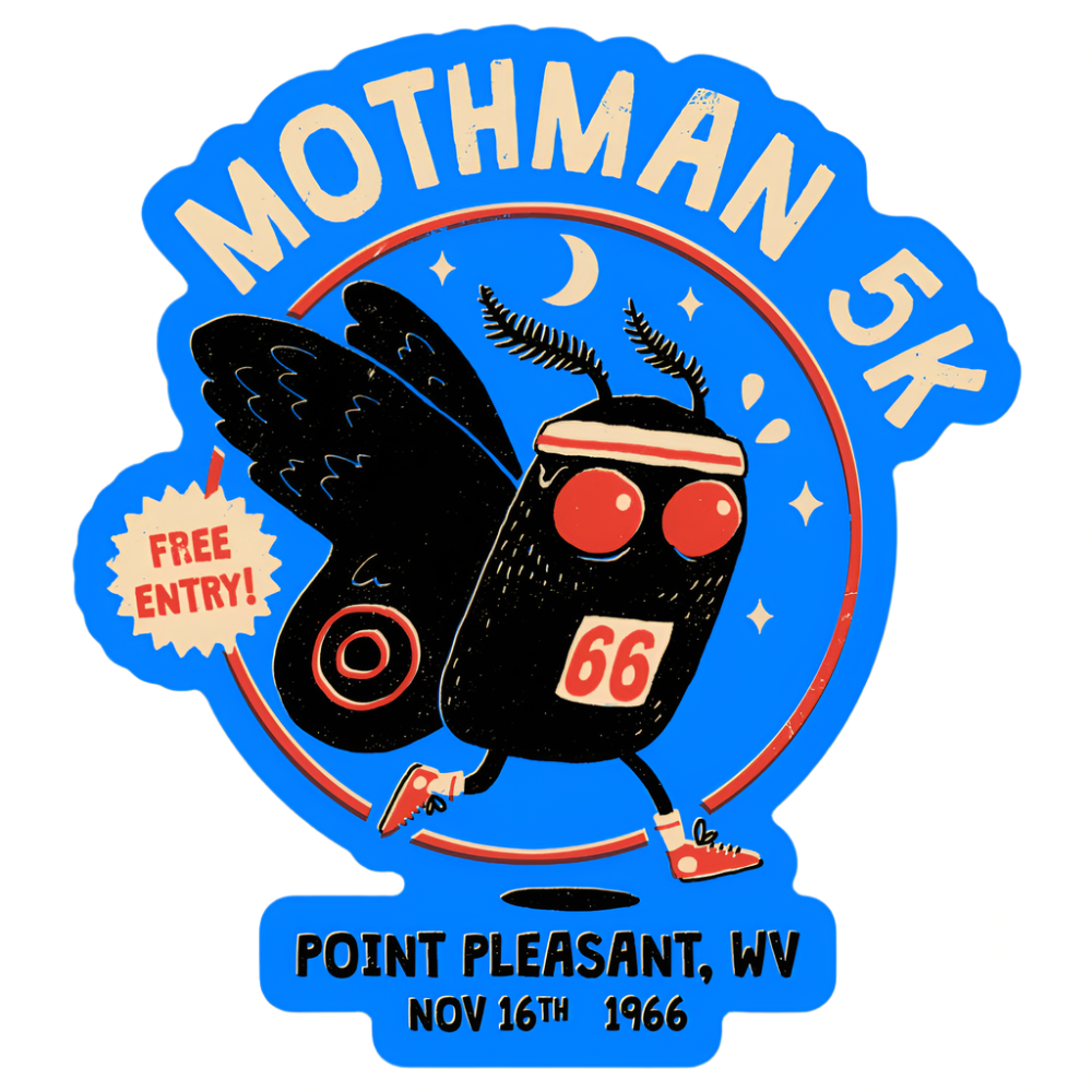 'Mothman 5K' Sticker
