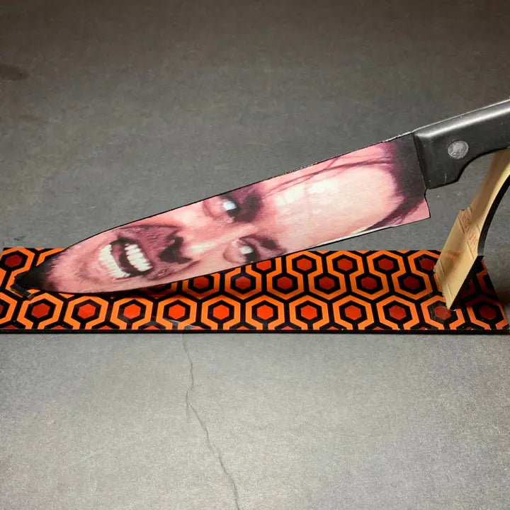 The Shining Stanley Kubrick Kitchen Knife With Sublimated Stand