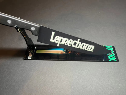 Leprechaun Kitchen Knife with Sublimated Stand