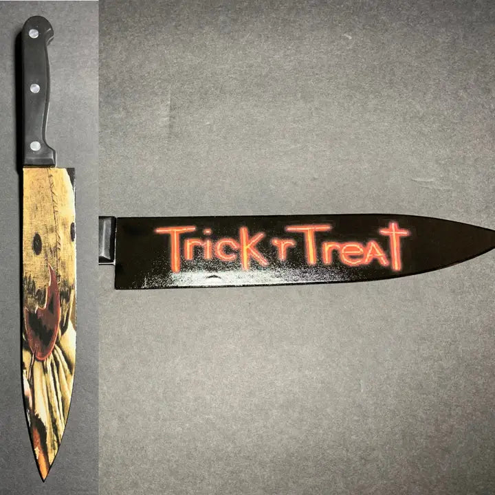 Trick R Treat Knife With t Sublimated Stand