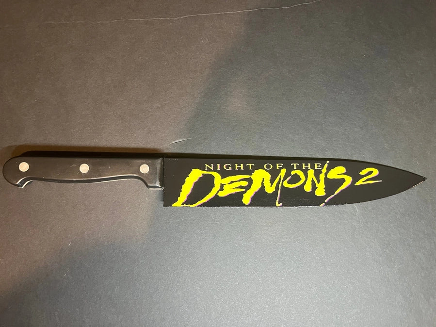 Night of the Demons 2 1994 Kitchen Knife with Sublimated Stand