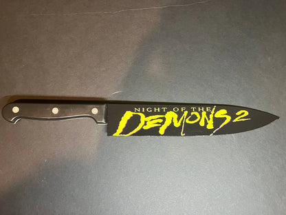 Night of the Demons 2 1994 Kitchen Knife with Sublimated Stand