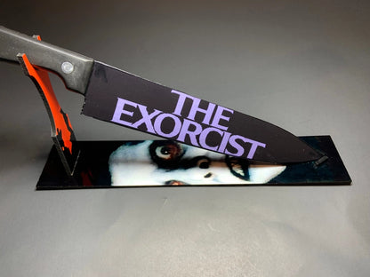 The Exorcist Demon Knife Set with Sublimated Stand