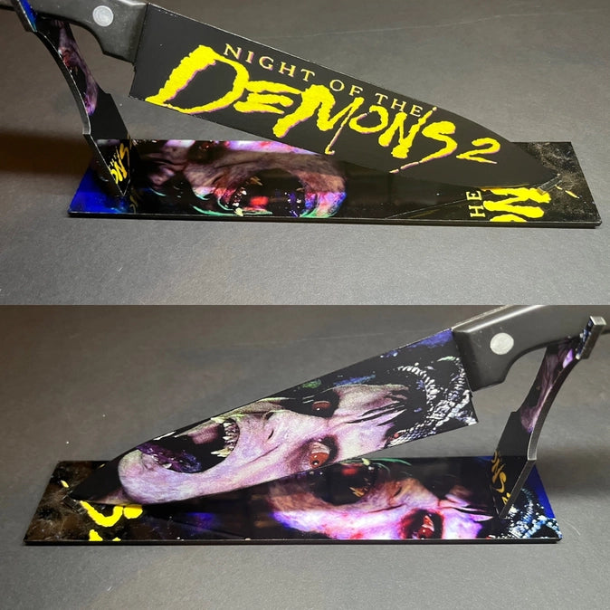 Night of the Demons 2 1994 Kitchen Knife with Sublimated Stand