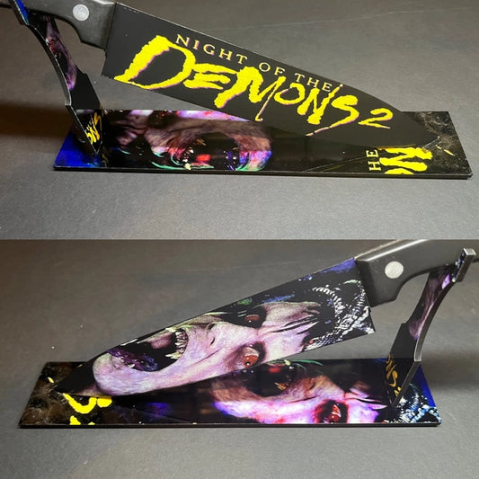 Night of the Demons 2 1994 Kitchen Knife with Sublimated Stand