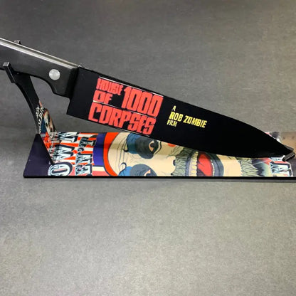 Captain Spaulding House of 1000 Corpses Kitchen Knife With Sublimated Stand