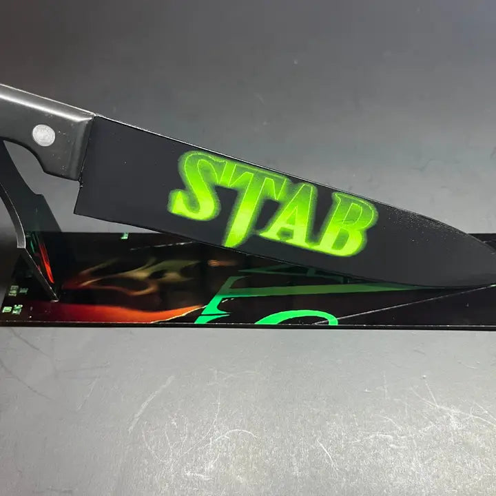 Stab from Scream Movie Knife with Sublimated Stand