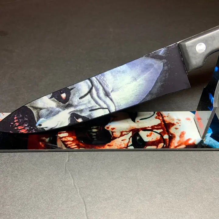 Terrifier Art the Clown Kitchen Knife With Stand