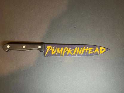 Pumpkinhead 1988 Kitchen Knife with Sublimated Stand