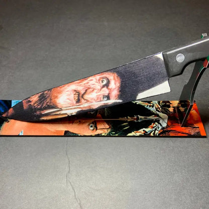 Freddy Krueger Kitchen Knife With  Sublimated Stand