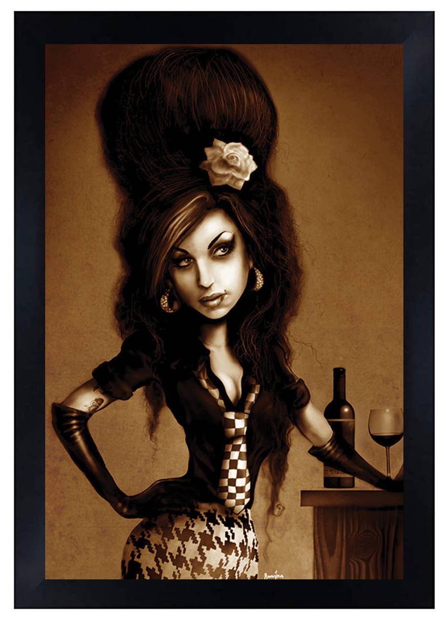 Amy Winehouse - Art Print. 12x18