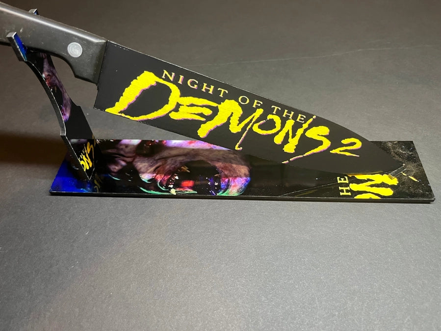 Night of the Demons 2 1994 Kitchen Knife with Sublimated Stand