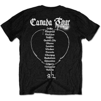 Avril Lavigne Unisex T-Shirt: Love Sux (Black) (Back Print)