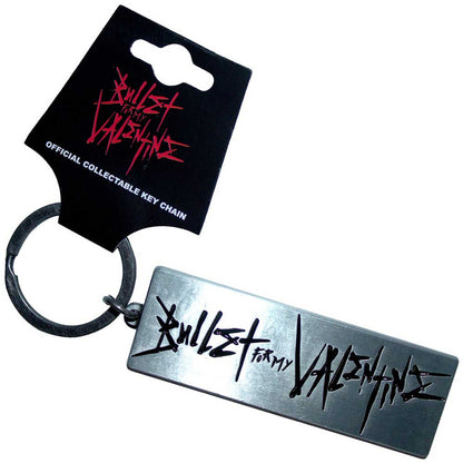 Bullet For My Valentine Keychain: Engraved Logo