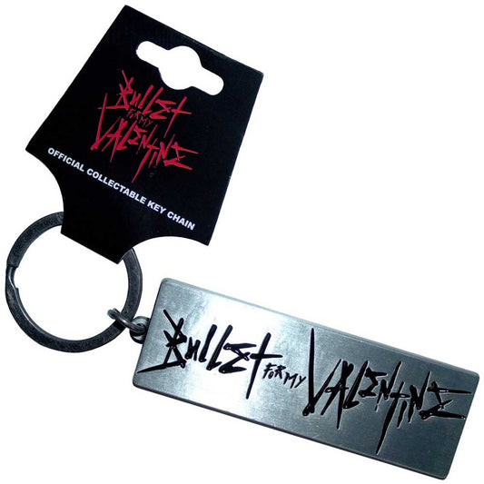 Bullet For My Valentine Keychain: Engraved Logo