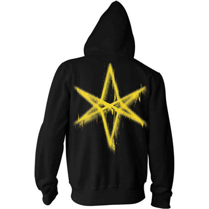 Bring Me The Horizon Unisex Pullover Hoodie: Spray Hex (Black) (Back Print)