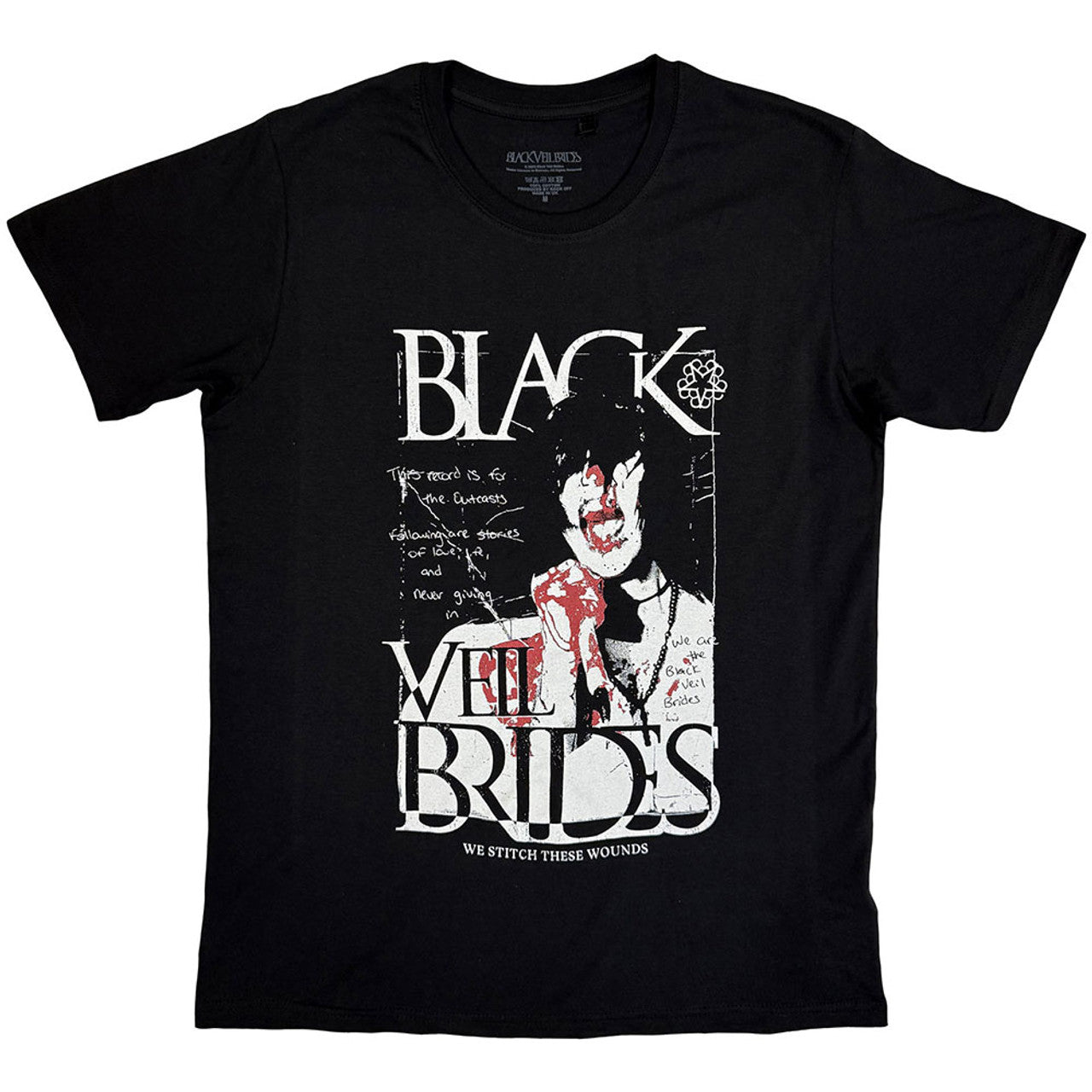 Black Veil Brides Unisex T-Shirt: Stitch These Wounds (Black)