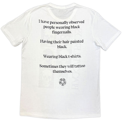 Black Veil Brides Unisex T-Shirt: Skulls (White) (Back Print)