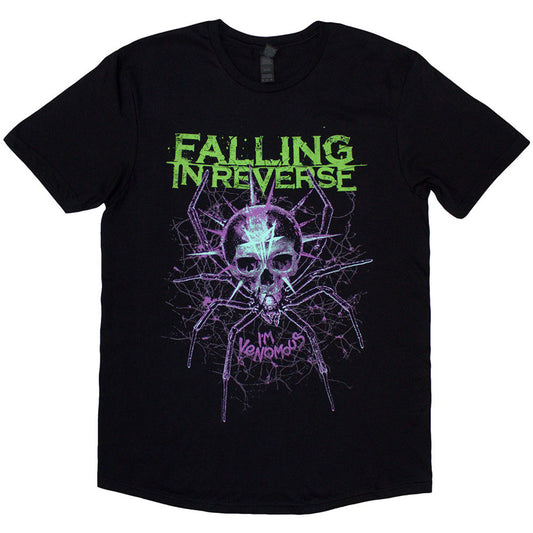 Falling In Reverse Unisex T-Shirt: Spider (Black)